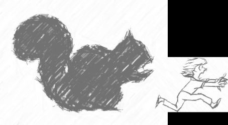 man-running-squirrel